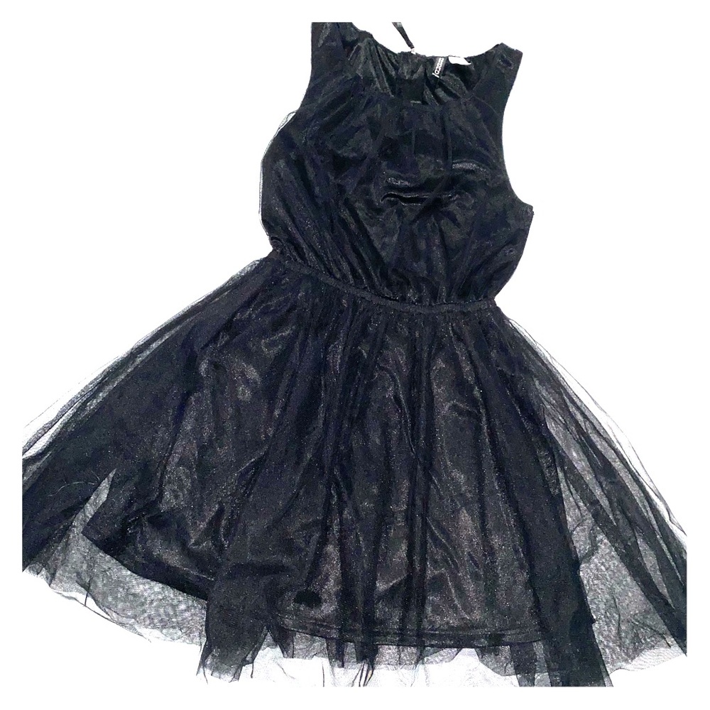 Black cocktail tutu dress